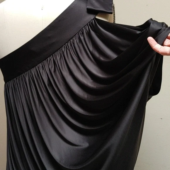 Robert Rodriguez Black One Shoulder Dress M - Picture 9 of 16